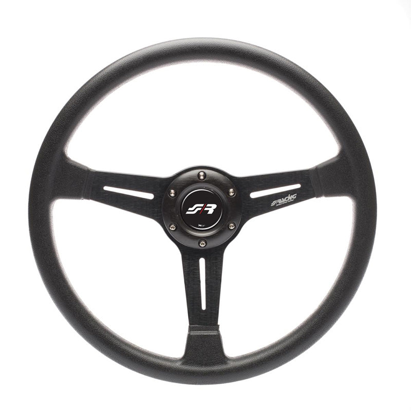 Simoni Racing, Sports Steering Wheel, Slag - Black PU - Diameter 350mm