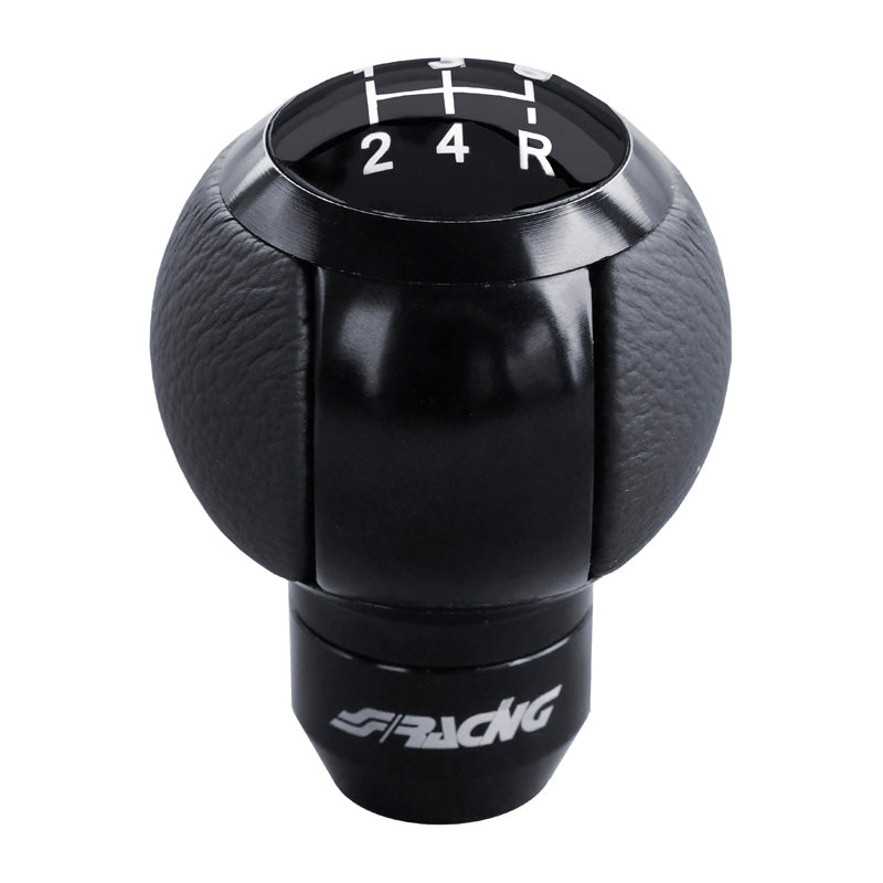 Simoni Racing, Gear Knob SLOT - Aluminium/Black Eco-Leather