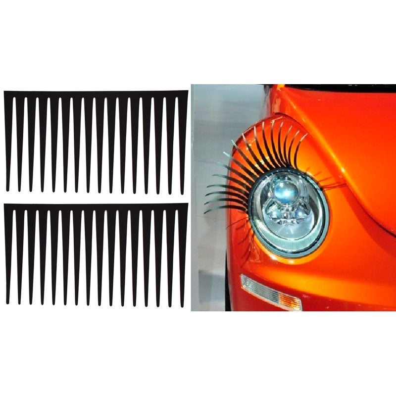 Simoni Racing, Universal Adhesive Headlight Eyelids - Black - Set of 2 pcs. - incl. 3M Tape