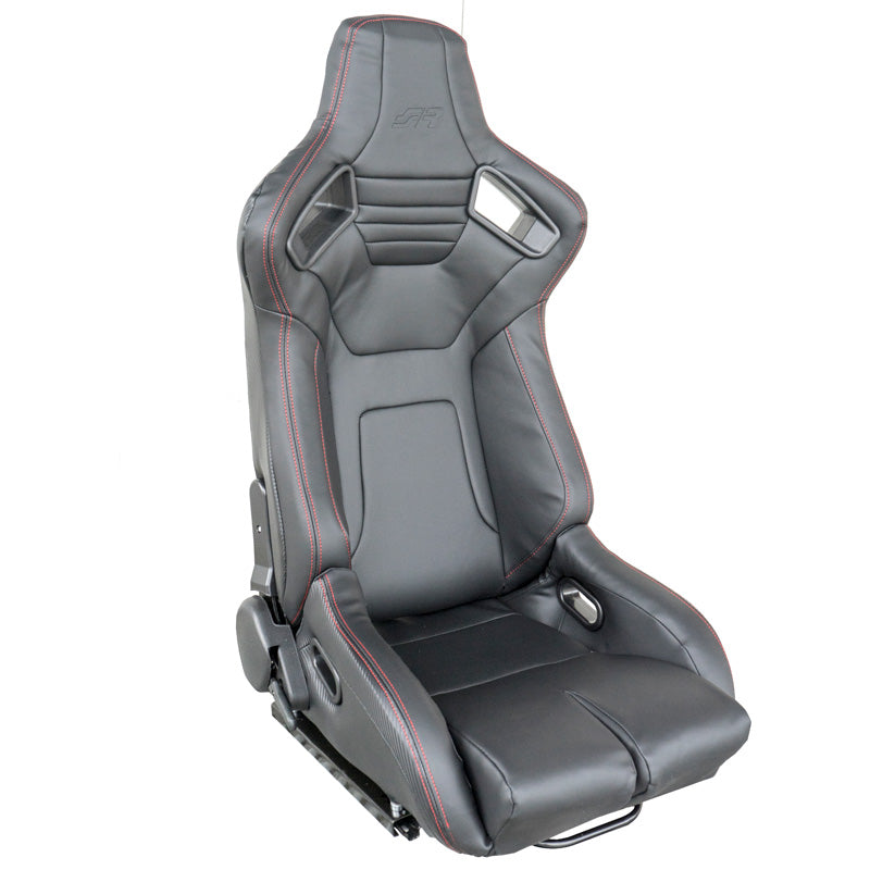 Simoni Racing, Siège sport Emerson, éco-cuir noir, côté droit et inclinable, incl. glissières