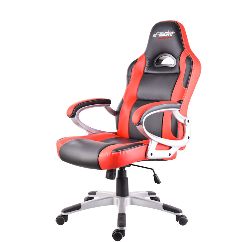 Simoni Racing, Verstelbare Gamingstoel - Zwart/Rood ecoleer