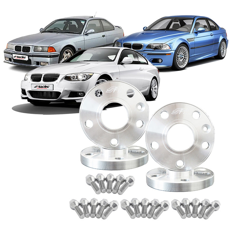 Simoni Racing, Spacer Kit, Aluminium, 2x16mm (FA) en 2x18mm(RA), inclusief wielbouten, passend voor diverse BMW