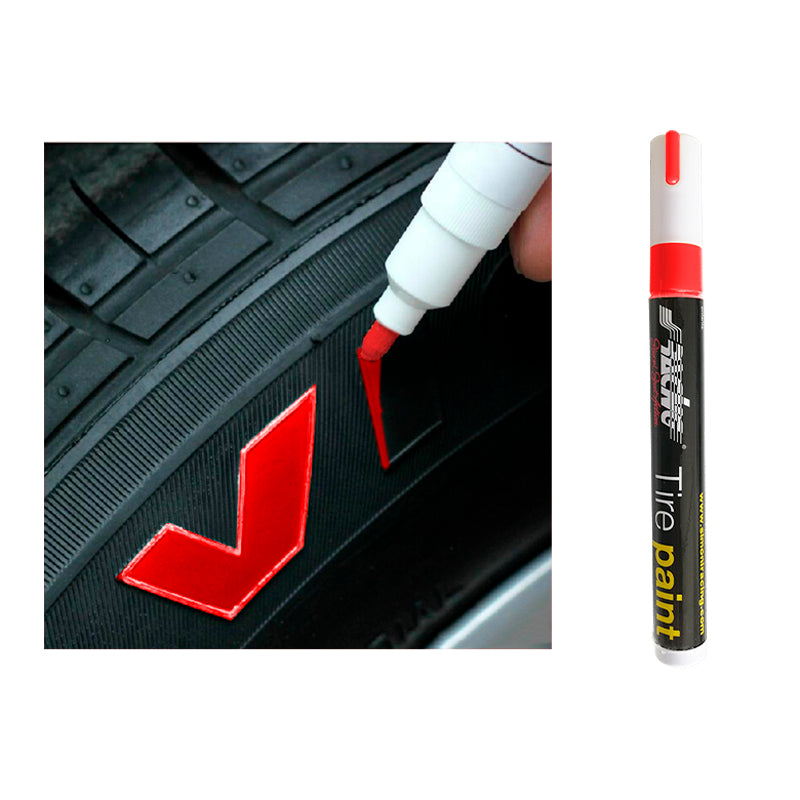 Simoni Racing, Permanent Tire Marking Pen - Red - Waterproof
