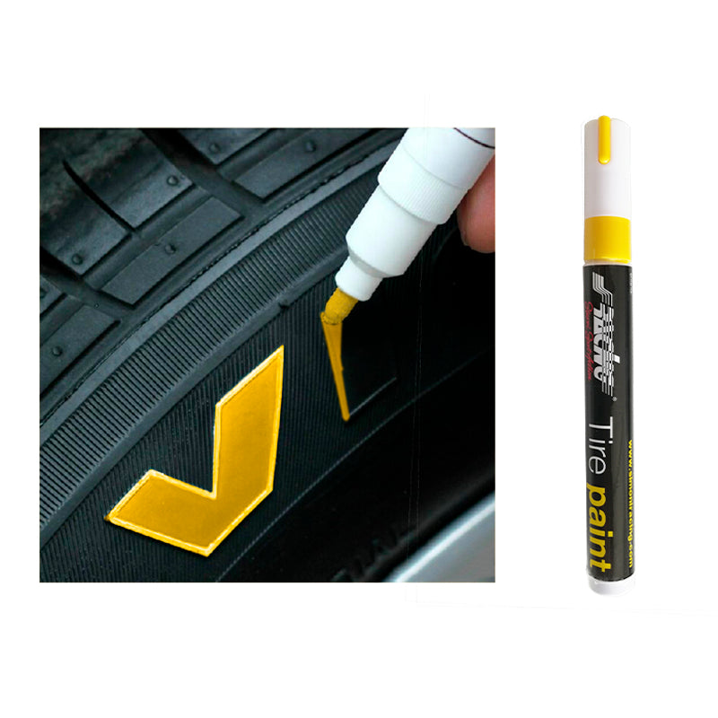Simoni Racing, Permanent Tire Marking Pen - Yellow - Waterproof