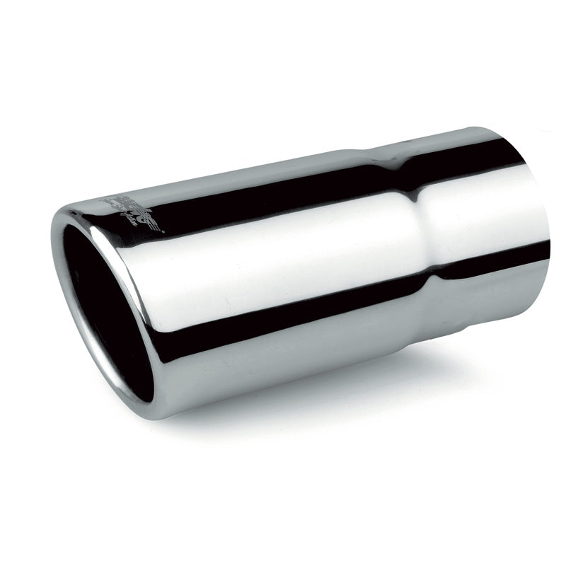 Simoni Racing, Uitlaatpijpeindstuk, Round/Slanting Inox - Ø63xL140mm - Installatie ->58mm