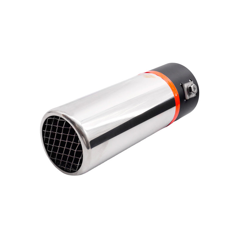 Simoni Racing, uitlaatsierstuk, rond inox - Ø60xL170mm - Montage 37-57mm