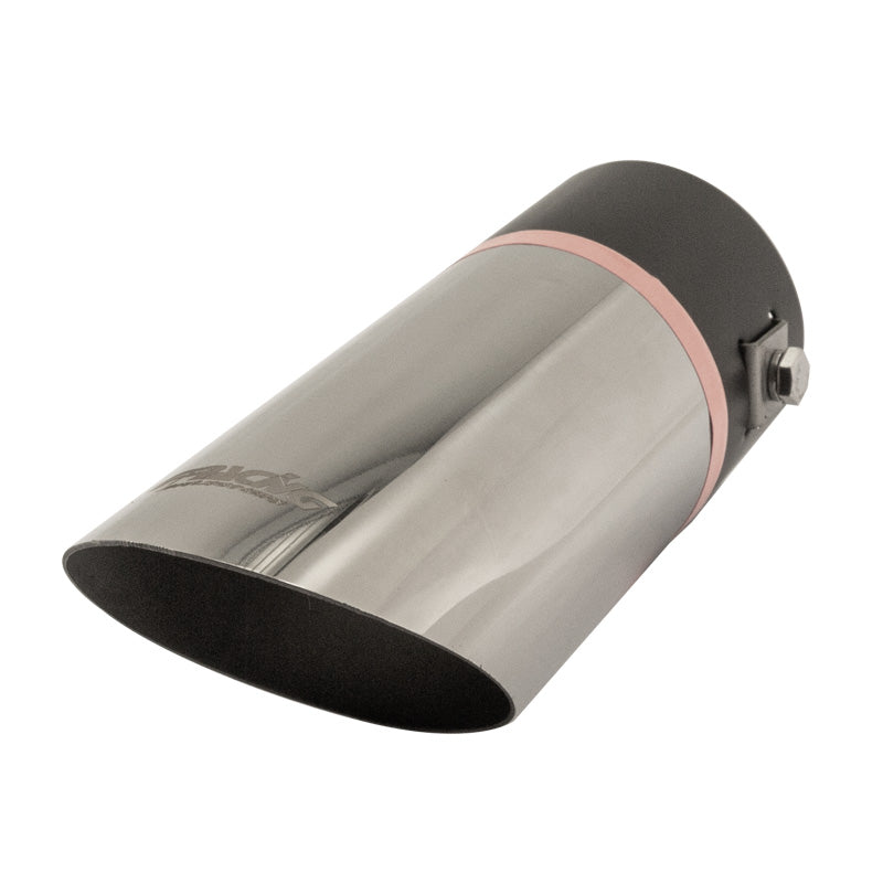 Simoni Racing, Uitlaatpijp, Rond/Afschuinend Inox - Ø60xL175mm - Montage ->60mm