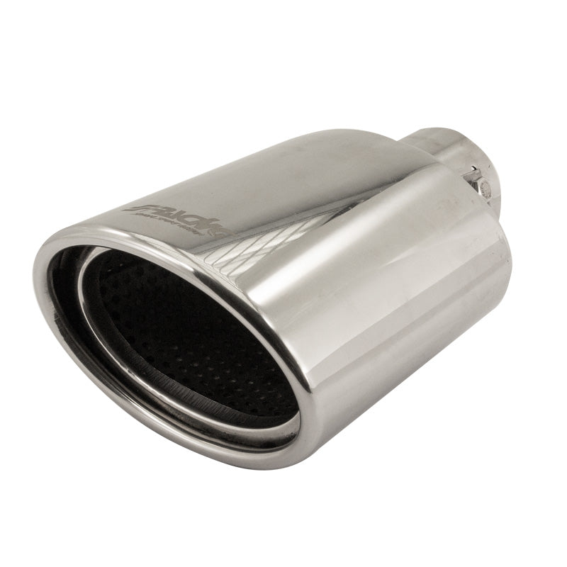 Simoni Racing, Eindpijp, Ovaal Inox - 119x76xL178mm - Installatie ->55mm