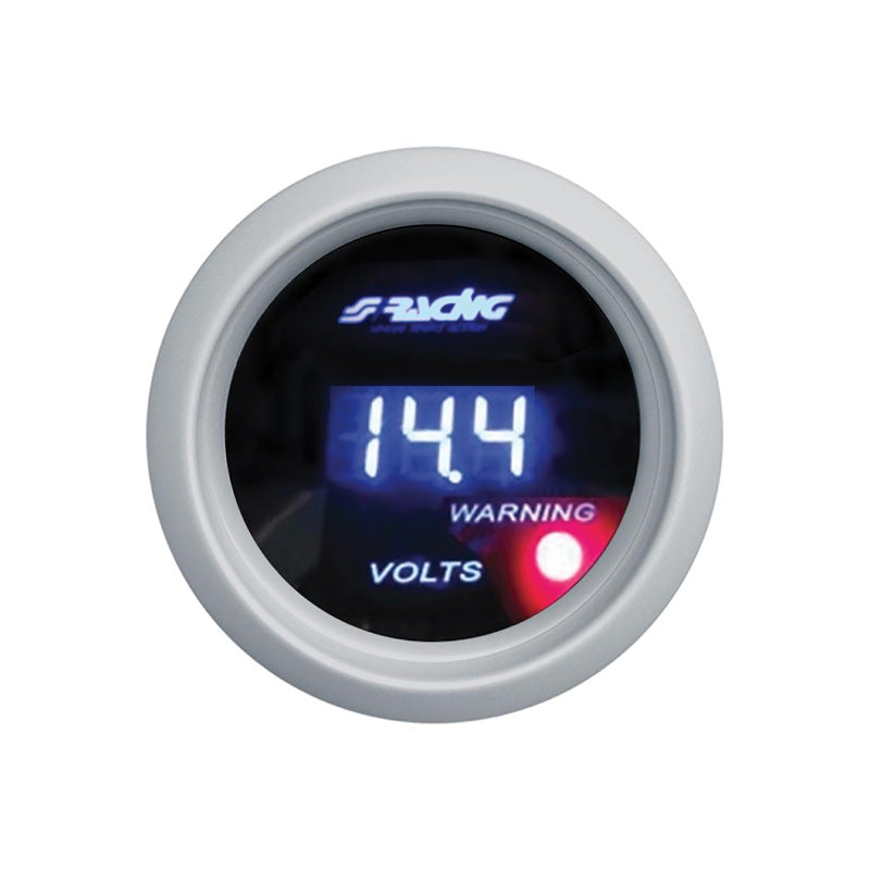 Simoni Racing, Digital Voltmeter - 52mm - White Display
