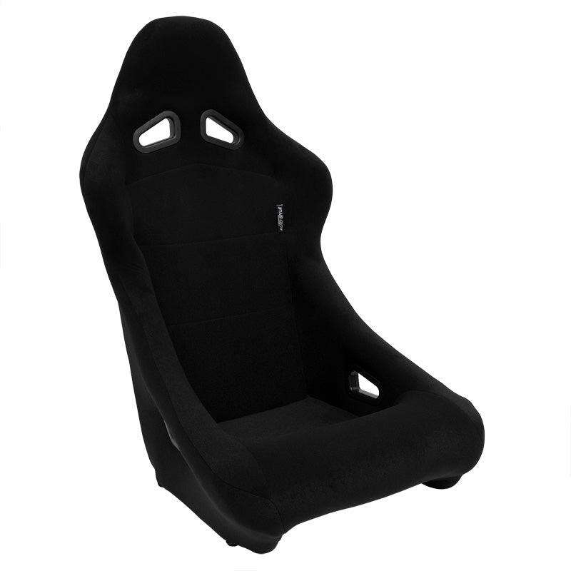 AutoStyle, Sport Seat 'Zandvoort' - Black - Fixed Backrest - Incl. Slide Rails