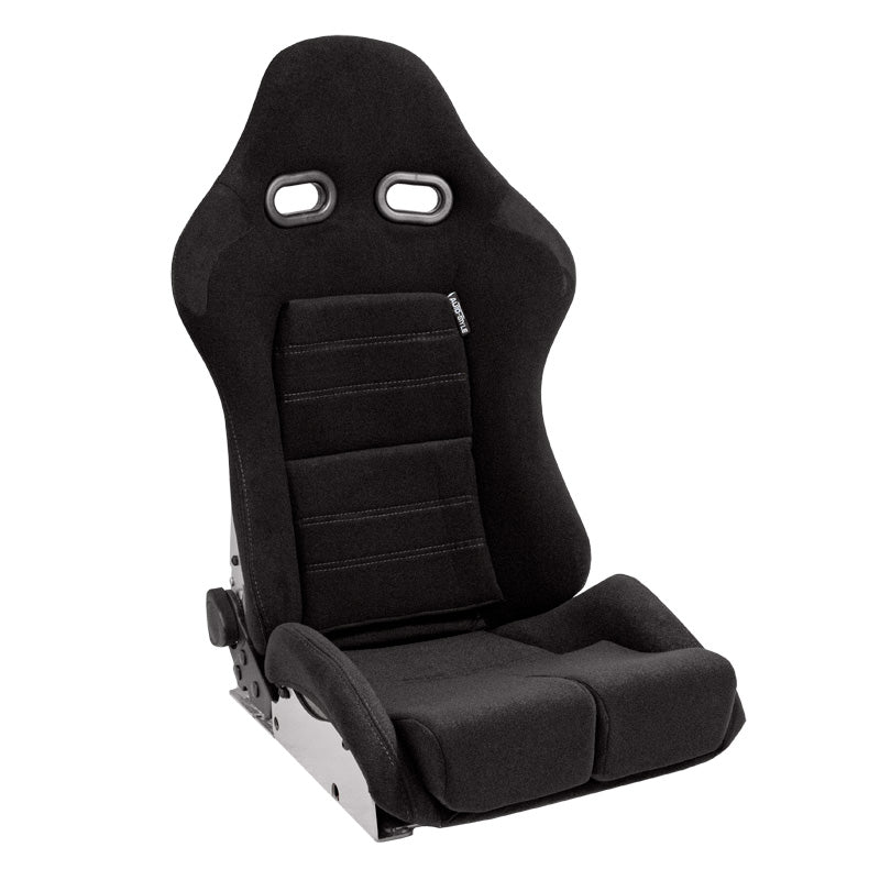 AutoStyle, siège sport 'BS5' - noir/gris - dossier en fibre de verre réglable des deux côtés - incl. rails