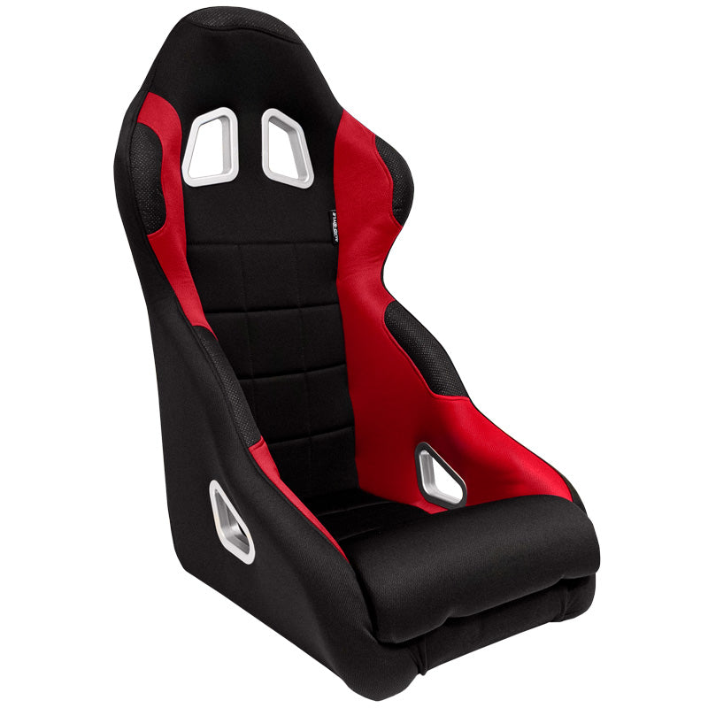 AutoStyle, Sport Seat 'K5' - Black/Red - Fixed Back - Incl. Sliders