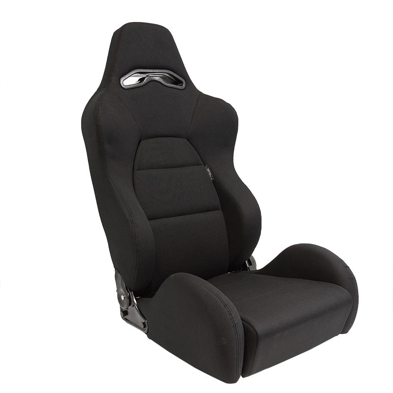 AutoStyle, Sports Seat 'Eco' - Black - Left adjustable backrest - includes rails