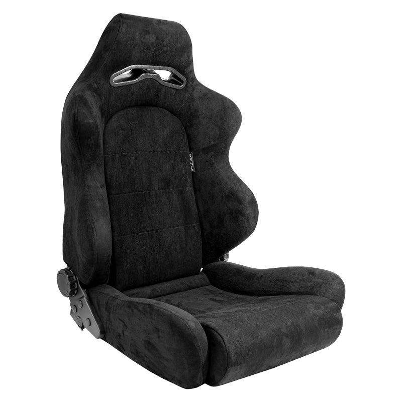 AutoStyle, Sport Seat 'C' - Black - Double adjustable backrest - incl. rails