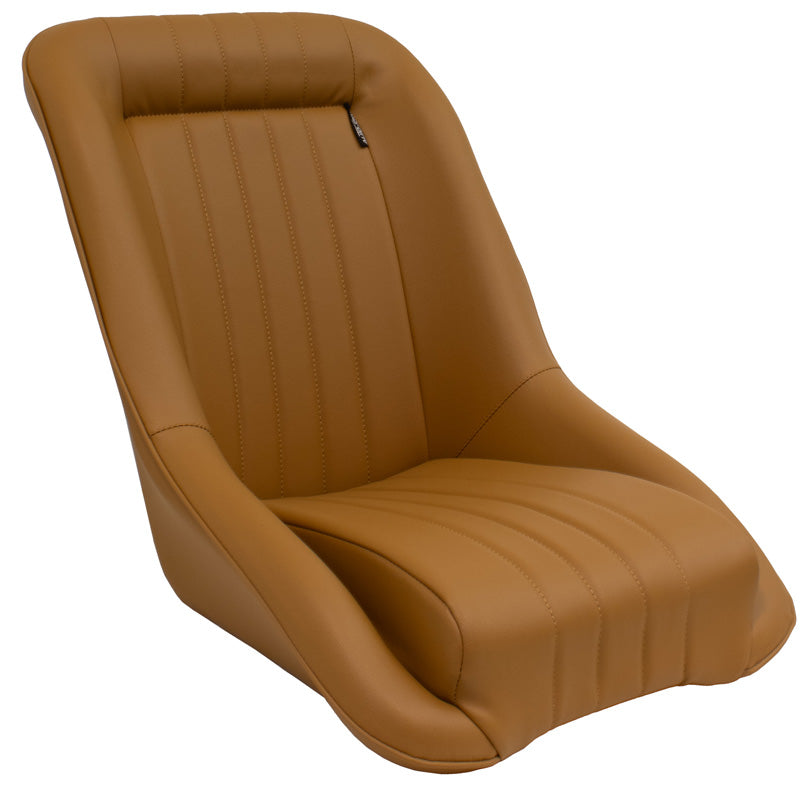 AutoStyle, Sport Seat 'Classic' - Beige leather look - Fixed backrest - Incl. rails