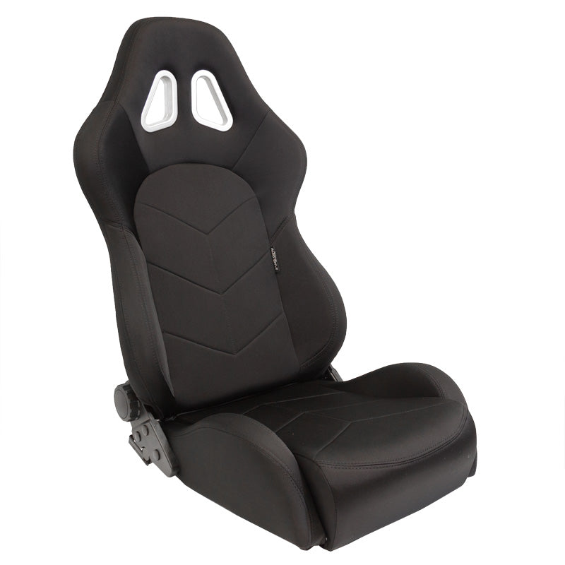 AutoStyle, Sports Seat 'TN' - Black - Double adjustable backrest - incl. sliding rails