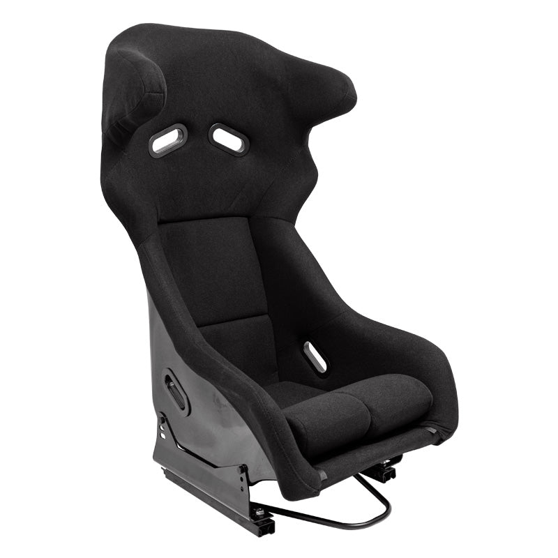 AutoStyle, siège baquet « FS » - noir - dossier fixe en polyester - rails inclus