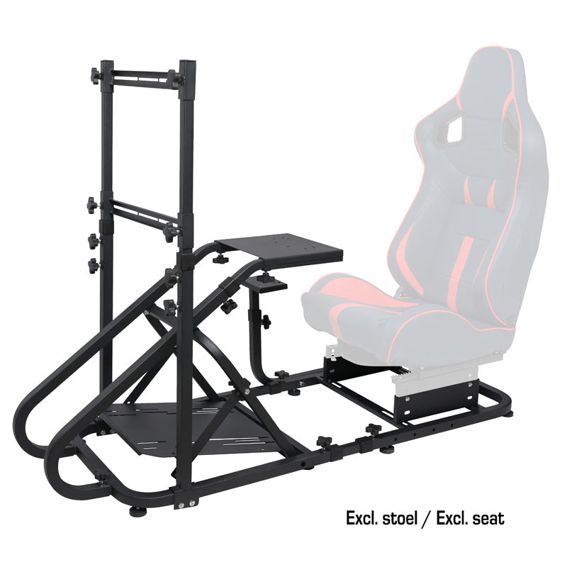 AutoStyle, Cockpit de jeu avec cadre métallique réglable - Sans siège sport
