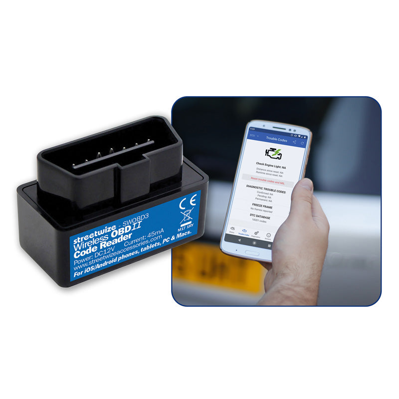 Streetwize, lecteur de codes défaut OBD II sans fil pour iOS & Android