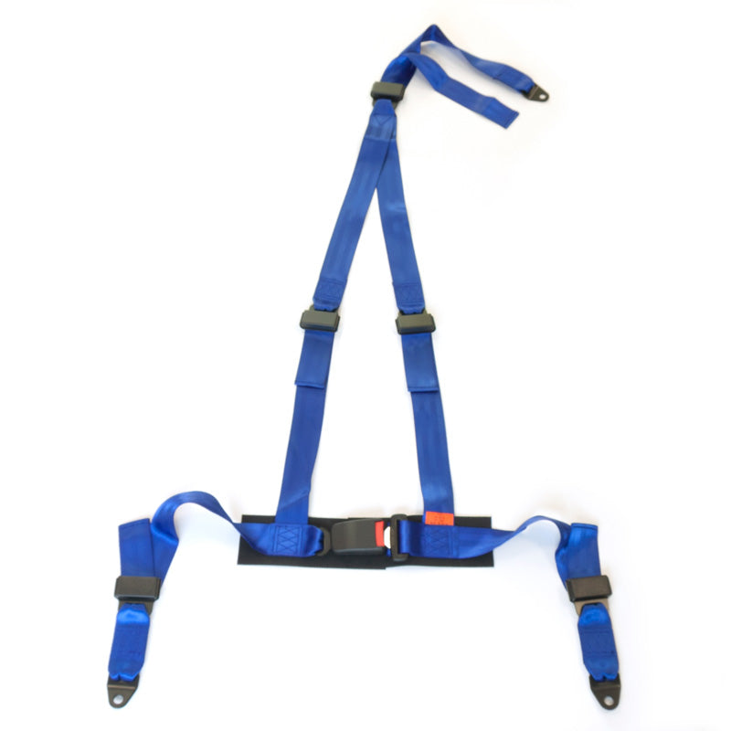 AutoStyle, Racing Seat Belt 3-Point - Blue - E-Mark