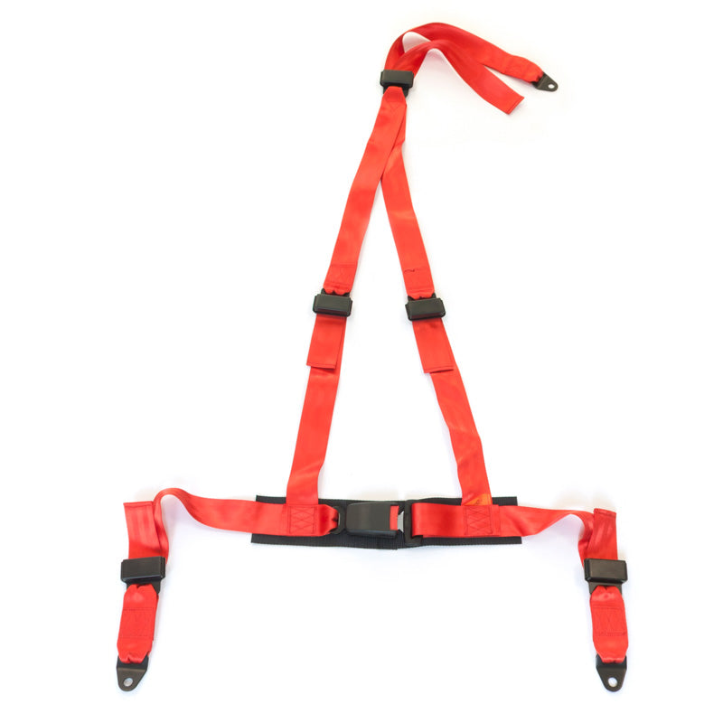 AutoStyle, Racing Seat Belt 3-Point Red - E-Mark