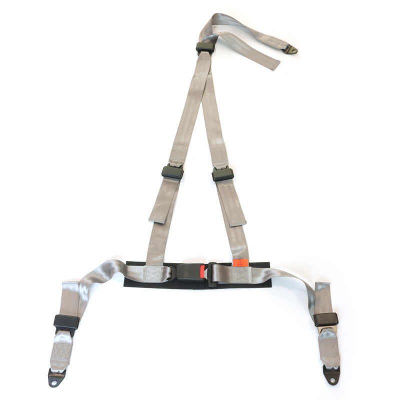 AutoStyle, Racing Seat Belt 3-Point - Silver - E-Mark