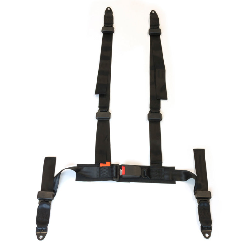 AutoStyle, Racing Safety Belt 4-Point - Black - E-Marked