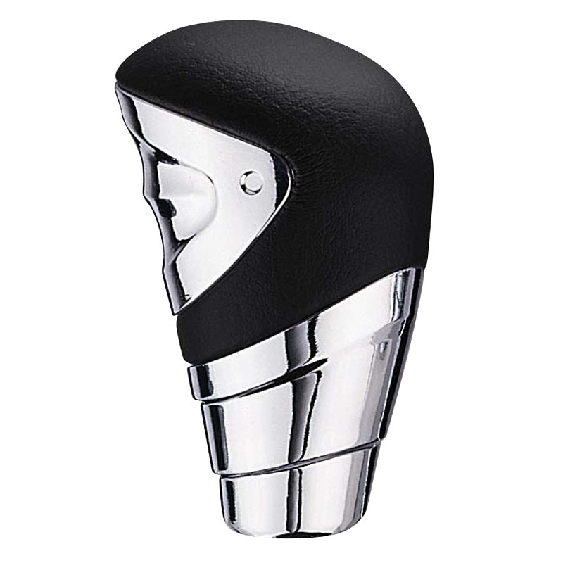 AutoStyle, Pommeau de levier de vitesse universel - cuir noir/chrome
