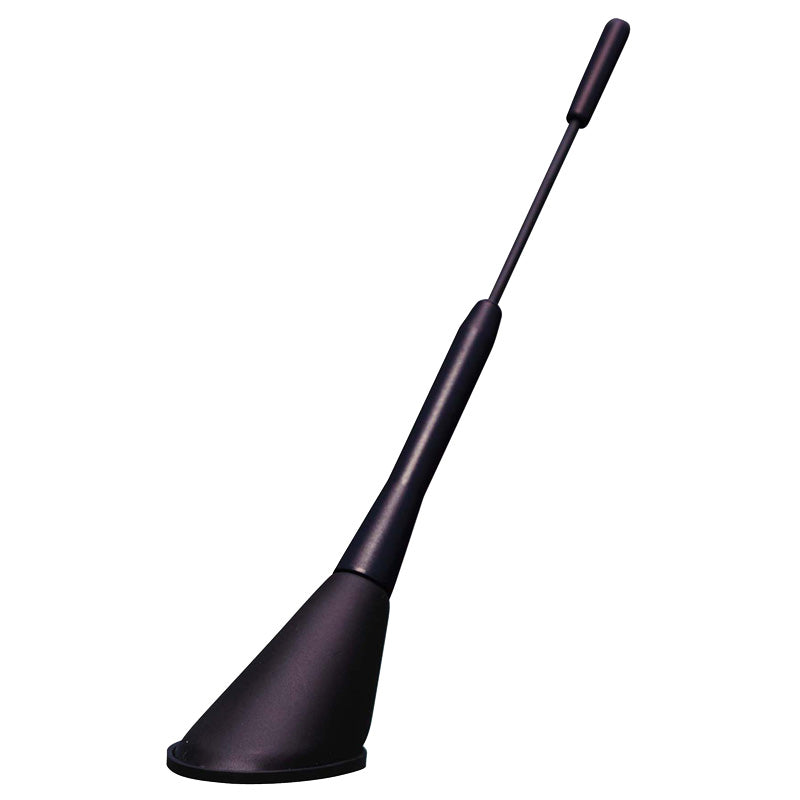 AutoStyle, Short Aluminum Antenna - 16V - Black - 165mm