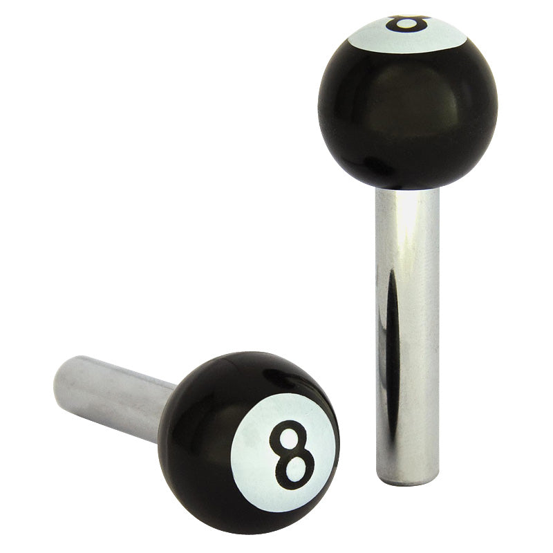 AutoStyle, Boutons de porte 8-ball - noirs - lot de 2 pièces