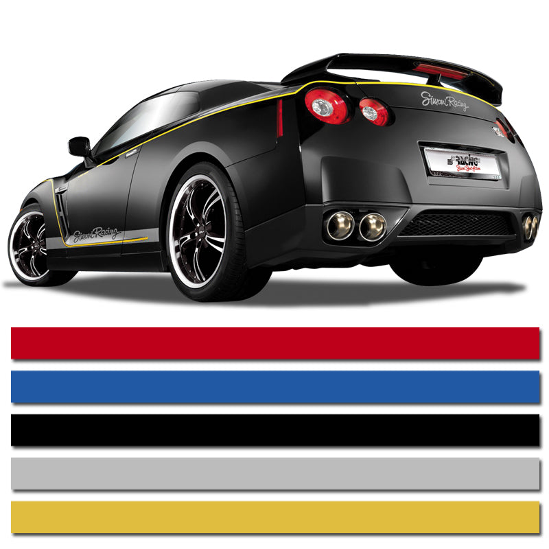 AutoStyle, Zelfklevende Pinstripe - Blauw - 6,5mm x 975cm