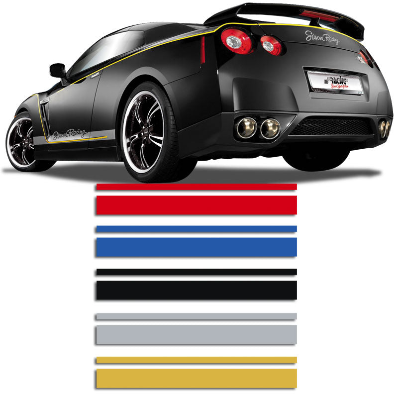 AutoStyle, Universele Zelfklevende Pinstripe - Goud - 2+3mm x 975cm
