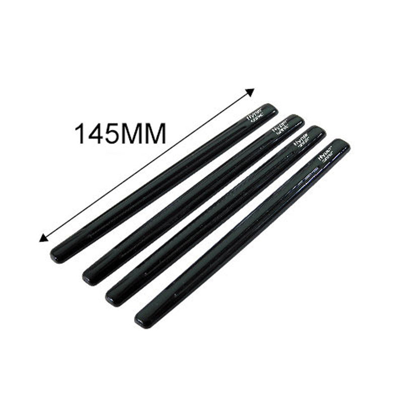 Hypersonic, Universal Door Protection Strips - 125x10mm - Self-Adhesive - Set of 4 - Black