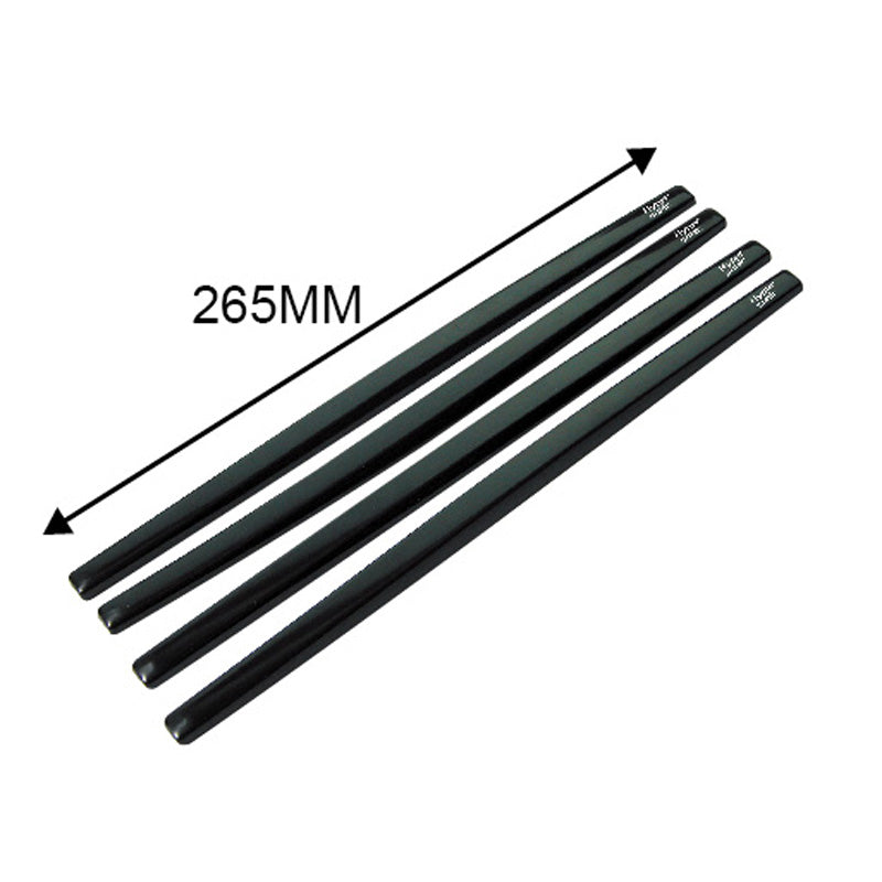 Hypersonic, universele bumperbeschermingsstrips - zwart - 265x12mm - set van 4 st.