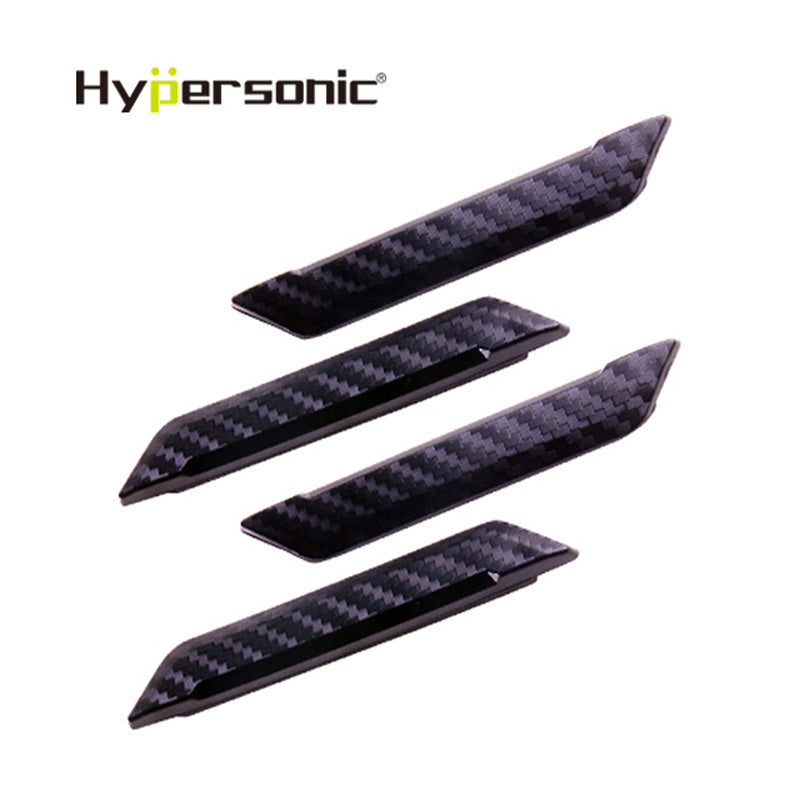 Hypersonic, Universal Door Protection Strips - Self-Adhesive - Carbon Look - 97x15mm - Set of 4 pcs.