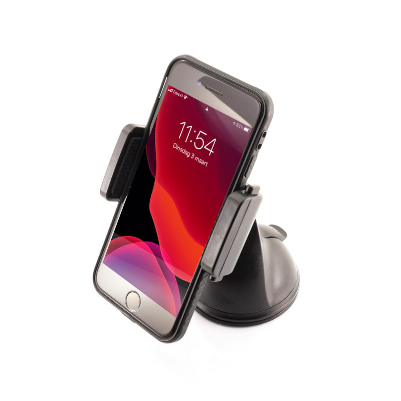 Hypersonic, Universele U-vormige smartphonehouder met zuignap - 55-85mm