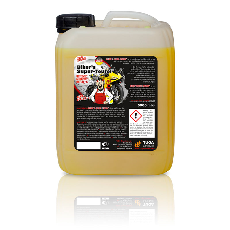 Tuga Chemie, Super Teufel Motorcycle Cleaner - Yellow - 5000ml