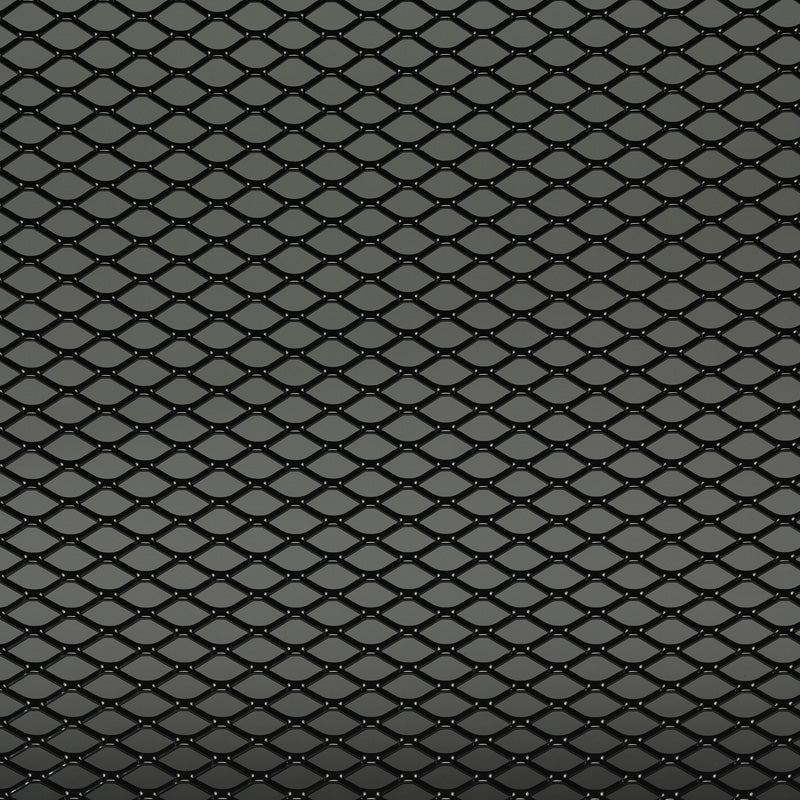 AutoStyle, RaceMesh Aluminium - Design diamant noir - 125x25cm
