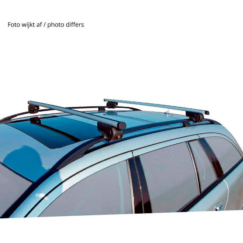 Twinny Load, Aluminium Roof Bar Set with TUV Approval - For Audi/BMW/Fiat/Ford/Seat/Skoda/VW/Volvo - 100kg Load Capacity