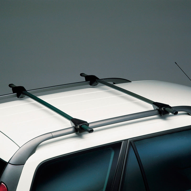 Twinny Load, kit de barres de toit universelles Logico Key - 120cm - acier noir - pour voitures avec barres de toit longitudinales ouvertes