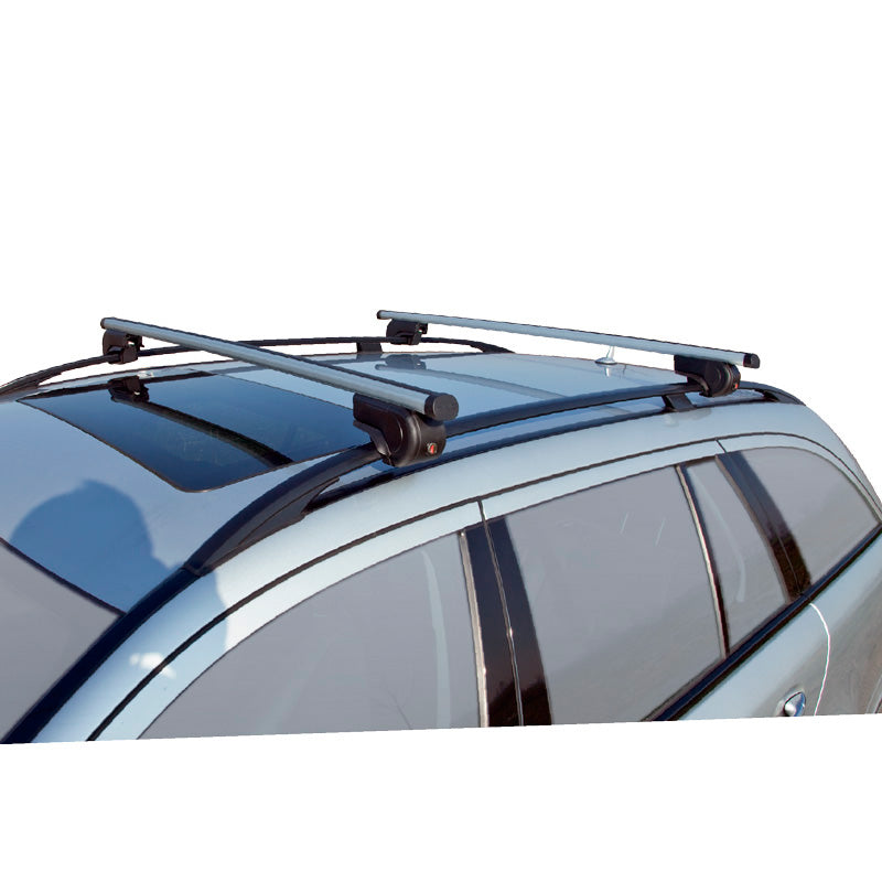 Twinny Load, porte-bagages universel en aluminium 'Driver' 124cm - homologué TÜV pour voitures avec barres de toit ouvertes