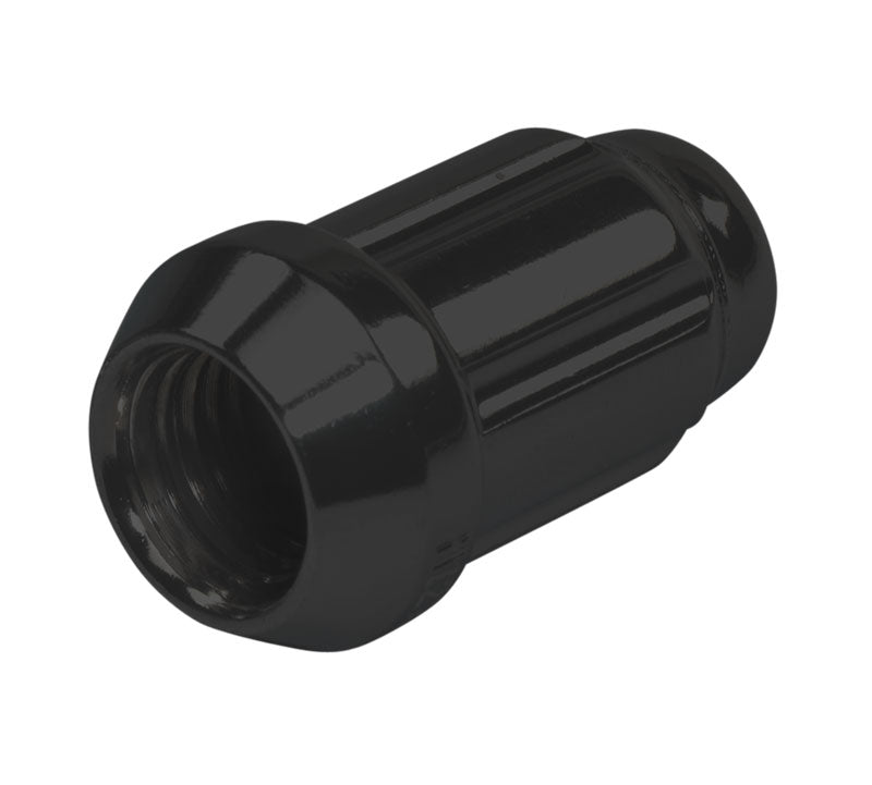 TPI, Wheel Nut - M12x1.25 - Black - 6-Spline - Tapered