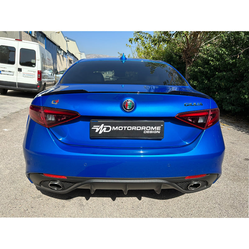 Motordrome, Lip voor achterklep, past op Alfa Romeo Giulia 2015- (PU)