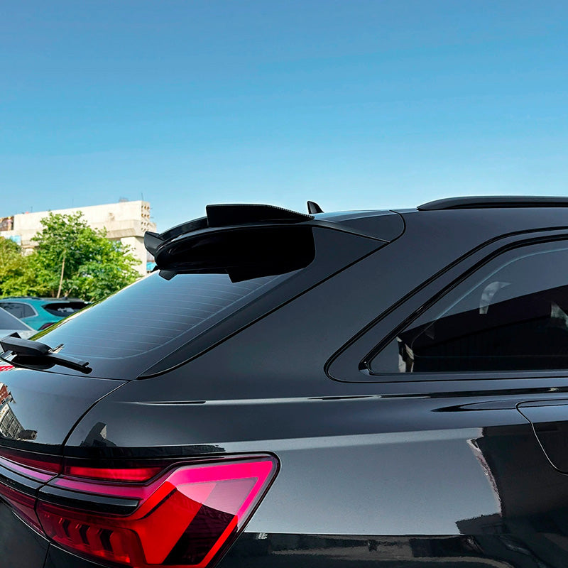 AutoStyle, Roof spoiler, ABS Gloss Black, fits Audi A6 (C8) Avant S-Line/S6 (2018-2024)