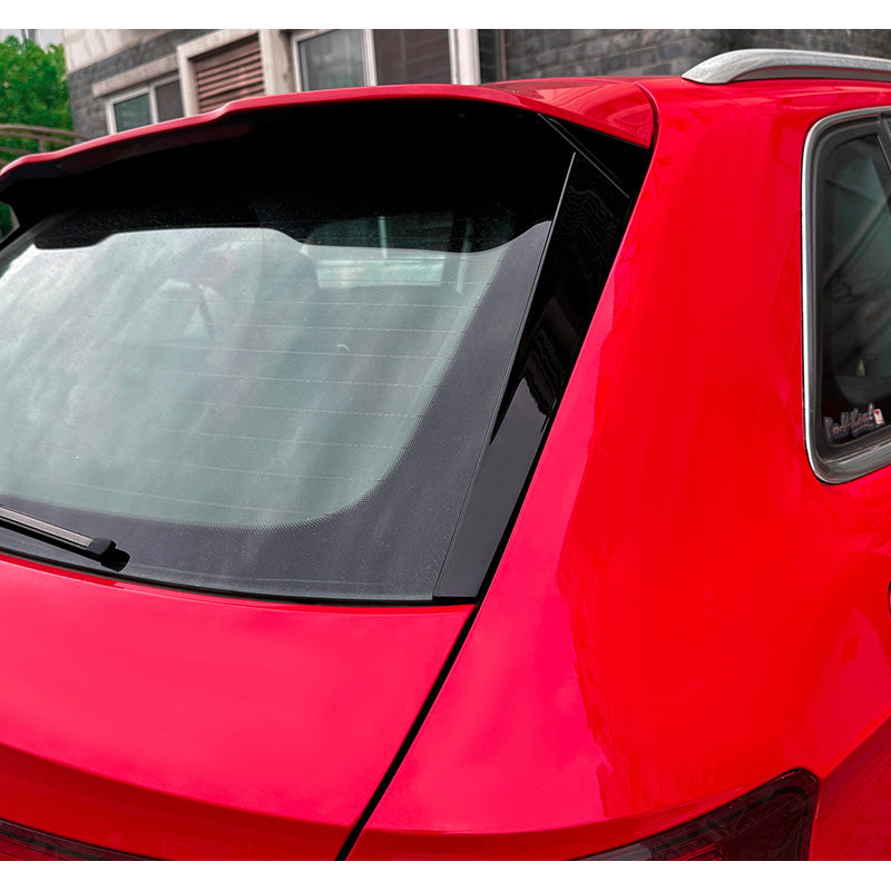 AutoStyle, Set of rear window side spoilers, ABS Gloss Black, fits Audi A3 (8V) Sportback S-Line (2012-2020)