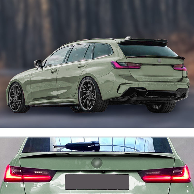 AutoStyle, Rear Bumper Spoiler, ABS, Glossy Black, Fits BMW 3-Series G21 Touring (2019-)