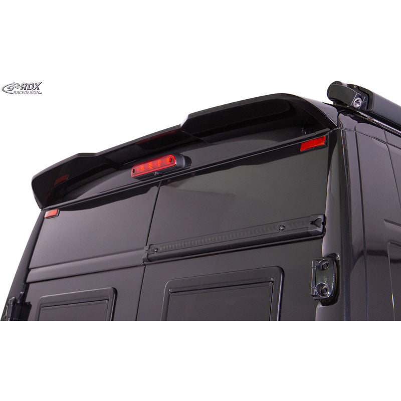 RDX Racedesign, Roof spoiler, fits Citroën Jumper 2003- / Fiat Ducato 2003- / Opel Movano 2022- / Peugeot Boxer 2003- (H2) (PU)