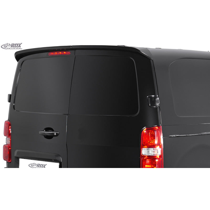 RDX Racedesign, Becquet de toit, Compatible avec Citroën Jumpy/Spacetourer, Peugeot Expert/Traveller, Toyota Proace/Proace Verso, Opel Vivaro/Zafira Life, Fiat Scudo/Ulysse 2016-2024, PU brut