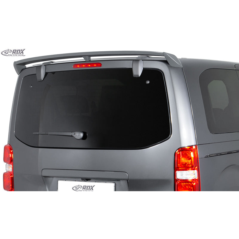 RDX, Roof Spoiler, PU, Fits Citroën Jumpy/Dispatch/Spacetourer (2016-) & Peugeot Expert III/Traveller (2016-) & Toyota Proace (2016-) & Opel Vivaro C/Zafira Life (2019-) & Fiat Scudo/Ulysse (2022-) (with tailgate)