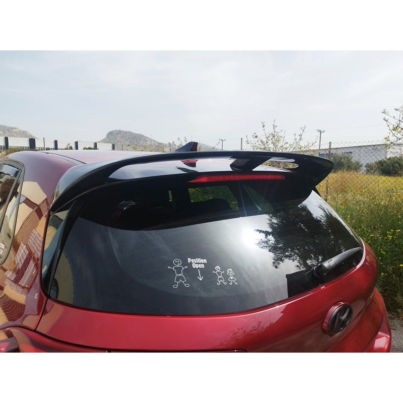 Motordrome, Roof Spoiler, Polyurethane, fits Hyundai i30 III Hatchback (PDE) (2016-), incl. N-Line